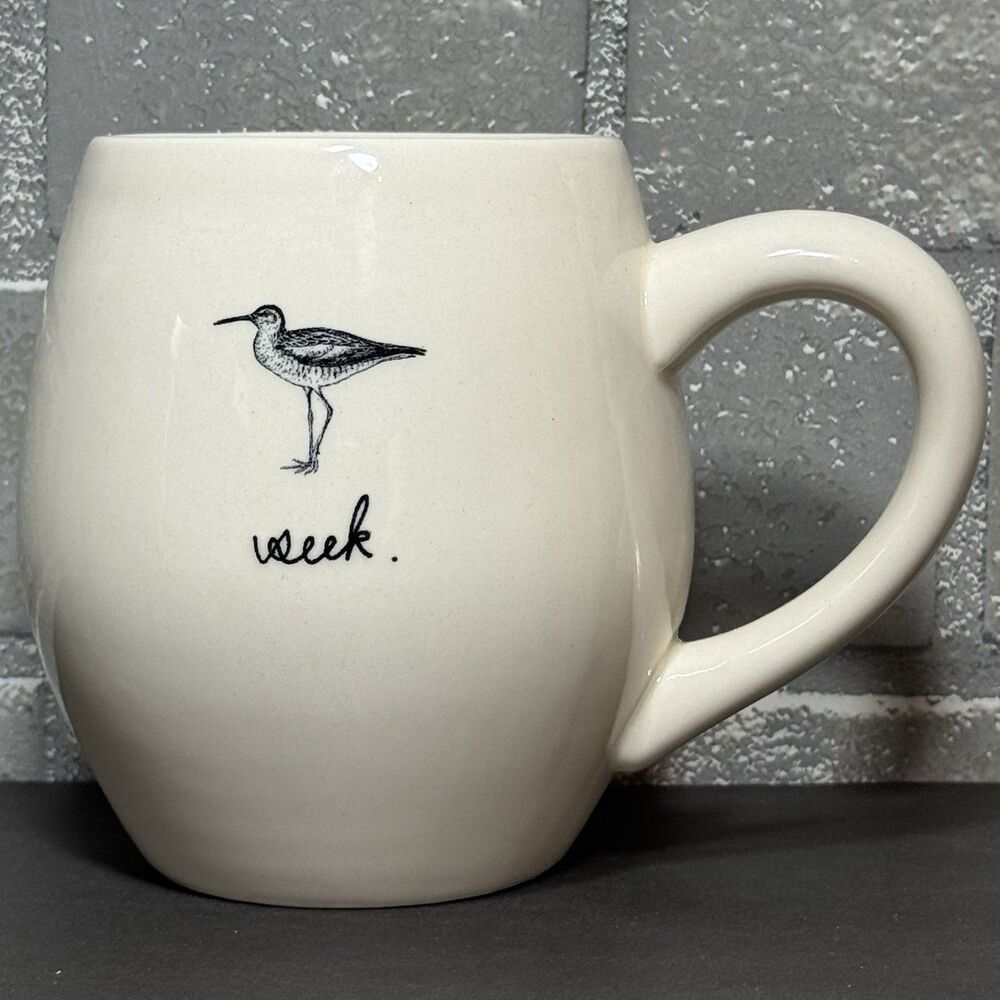 Rae Dunn Seek Bird Mug Teal Interior Artisan Collection Coffee Cup